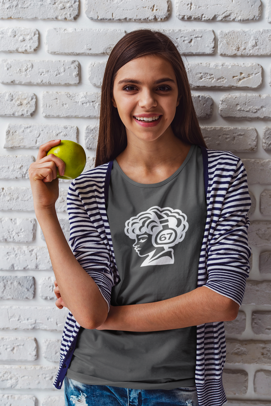 Headphone Girl 67 Graphic Tee, Unisex Softstyle Tee
