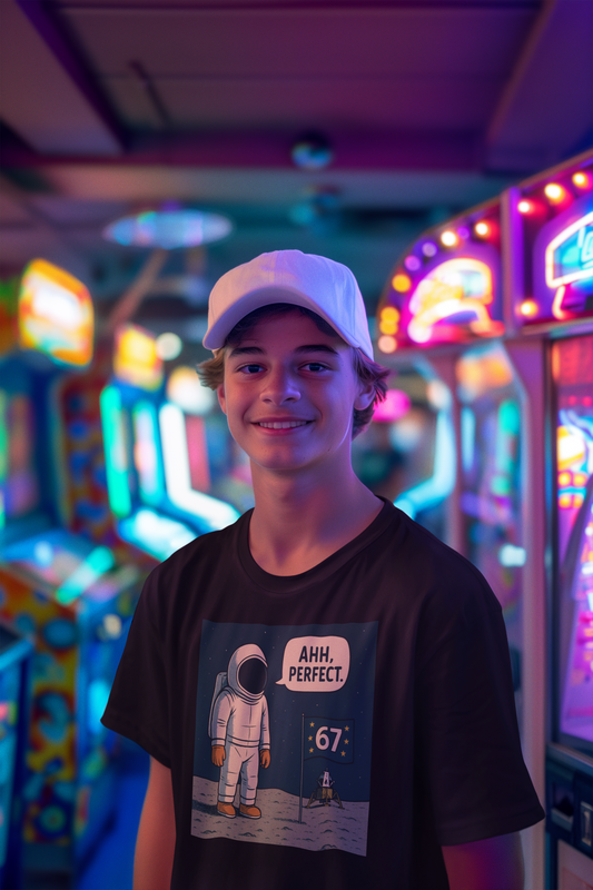 Astronaut Graphic Tee, Unisex Softstyle Tee