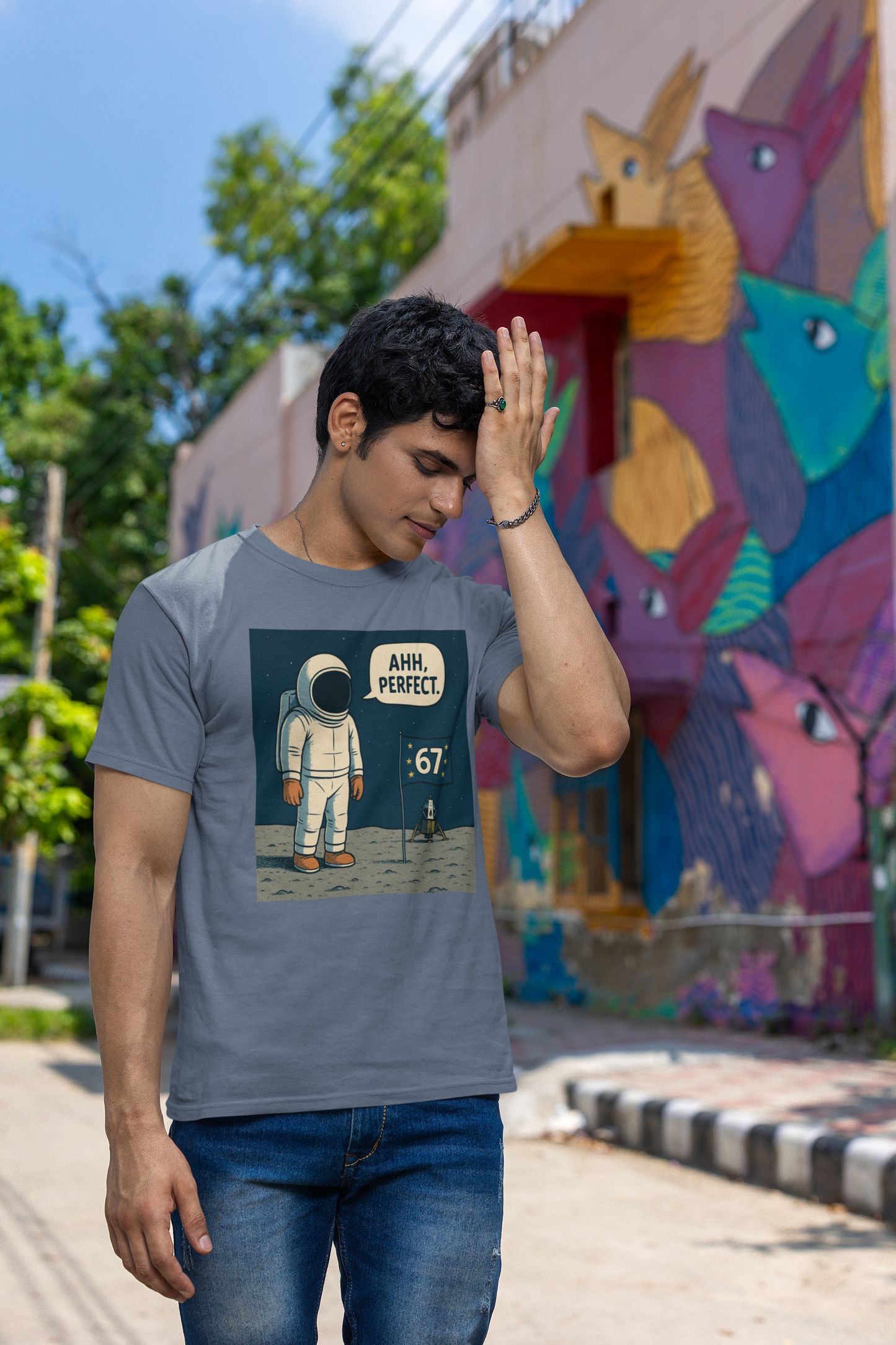 Astronaut Graphic Tee, Unisex Softstyle Tee