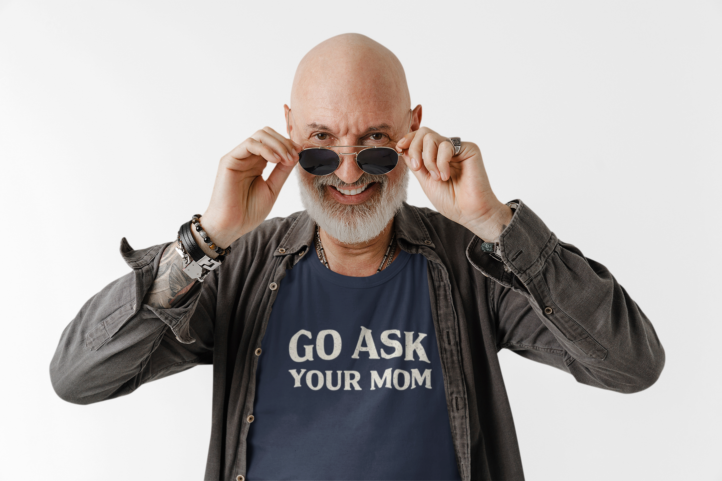 Go Ask Your Mom Shirt, Funny Parenting Tee, Sarcastic Mom Humor Shirt, Unisex Graphic T-Shirt