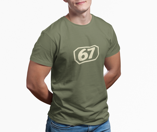 67 Badge Tee | Vintage Everyday Graphic T-Shirt
