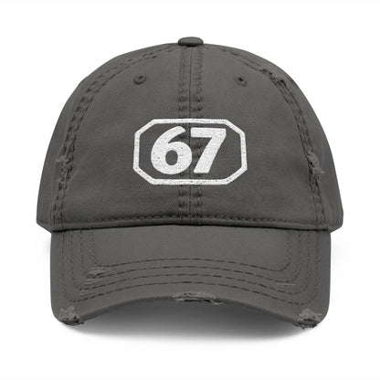 Distressed 67 Hat | Vintage Everyday Cap (Embroidery)