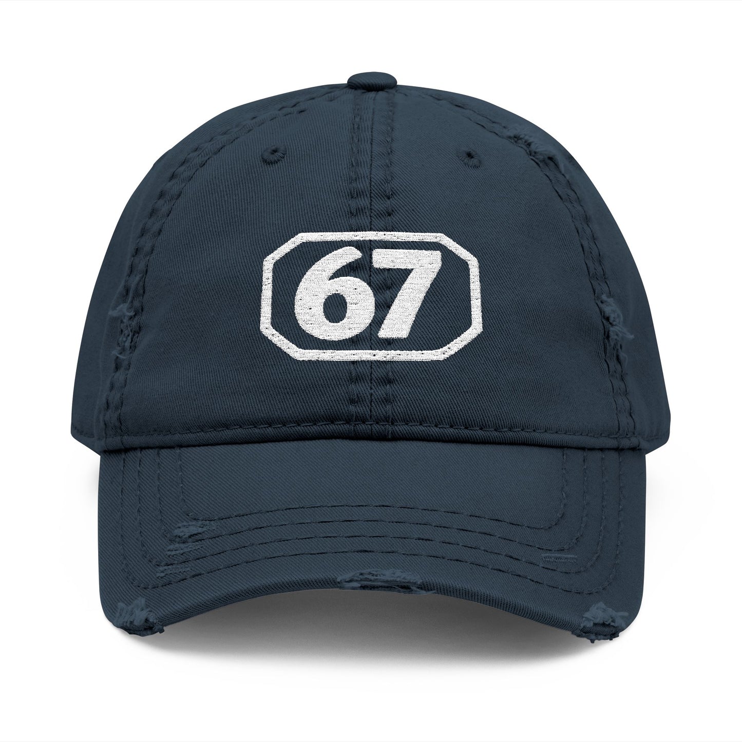 Distressed 67 Hat | Vintage Everyday Cap (Embroidery)