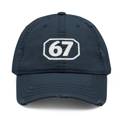 Distressed 67 Hat | Vintage Everyday Cap (Embroidery)
