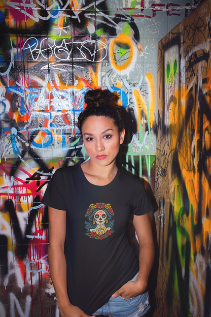 Day of the Dead Girl 67 Graphic Tee, Unisex Softstyle Tee