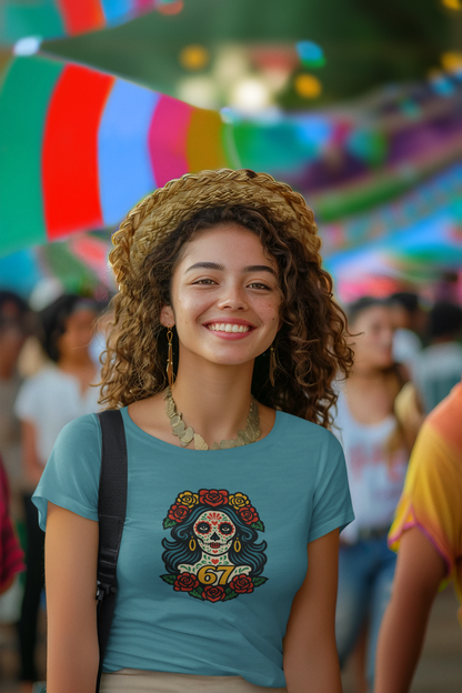 Day of the Dead Girl 67 Graphic Tee, Unisex Softstyle Tee