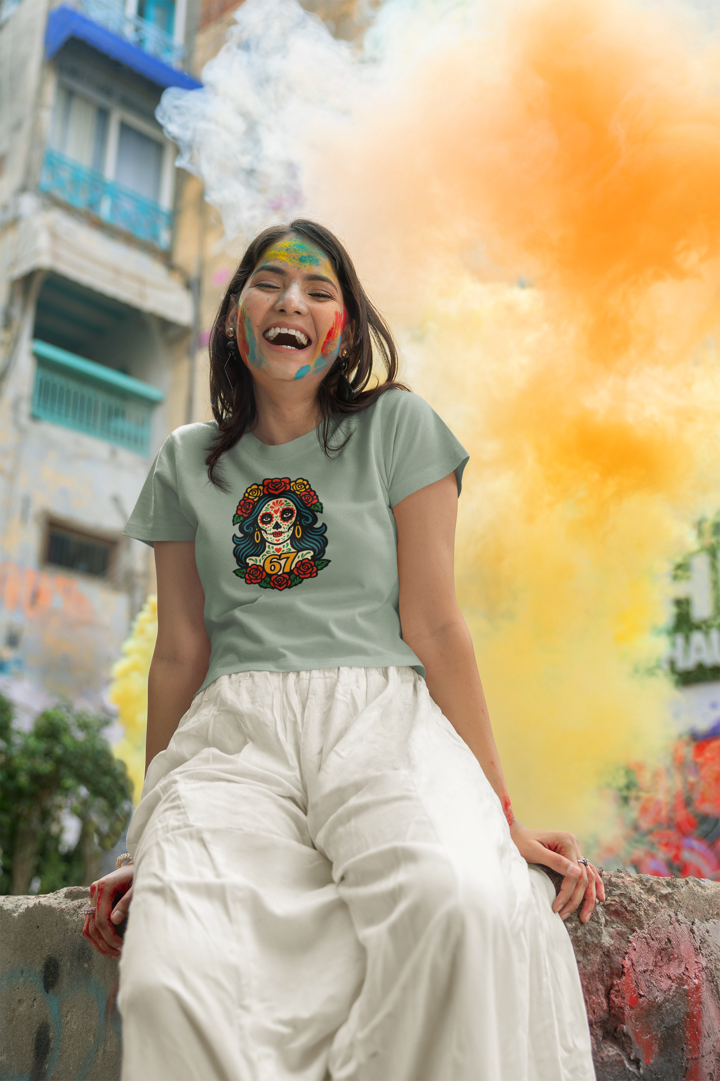 Day of the Dead Girl 67 Graphic Tee, Unisex Softstyle Tee