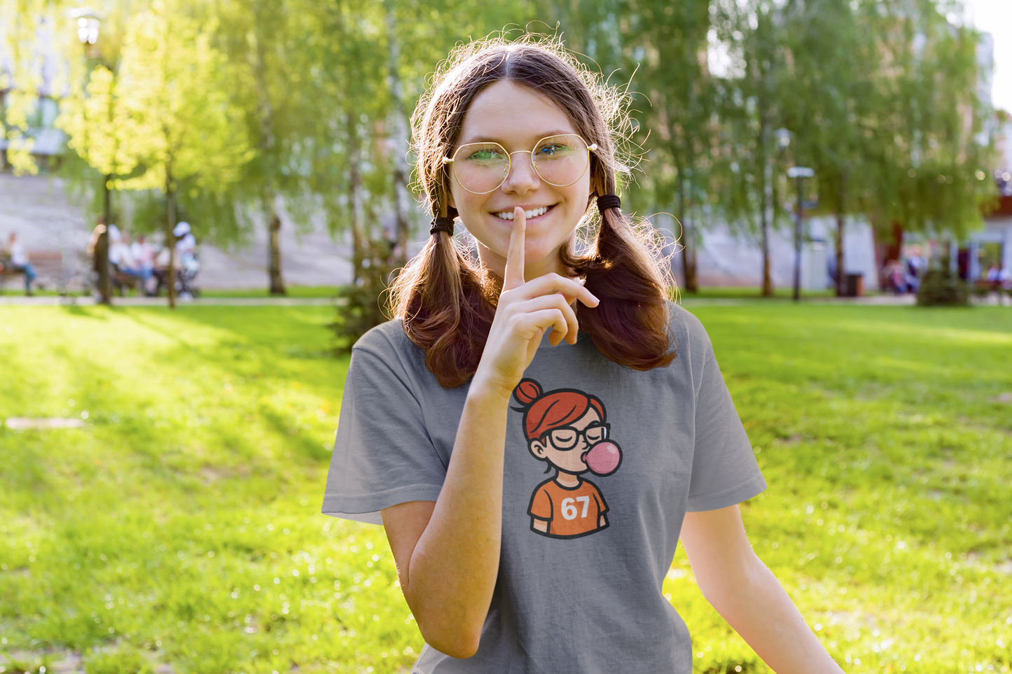 Bubble Gum Girl 67 Graphic Tee, Unisex Softstyle Tee