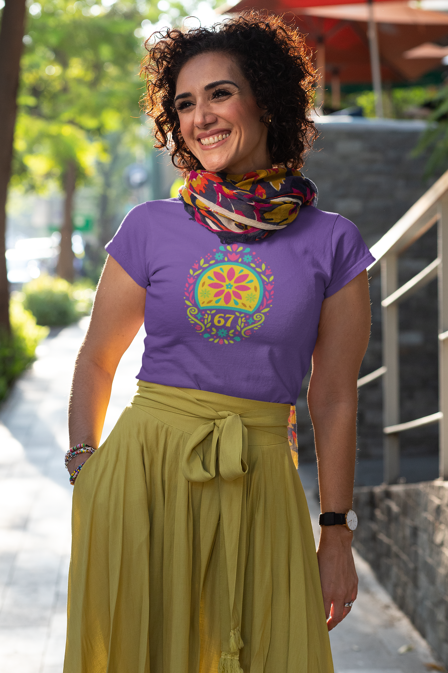 Floral Graphic Tee, Unisex Softstyle Tee
