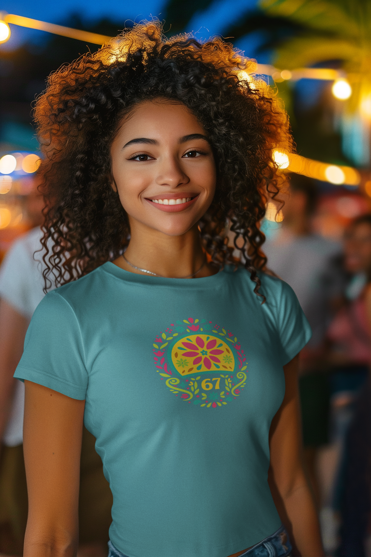 Floral Graphic Tee, Unisex Softstyle Tee