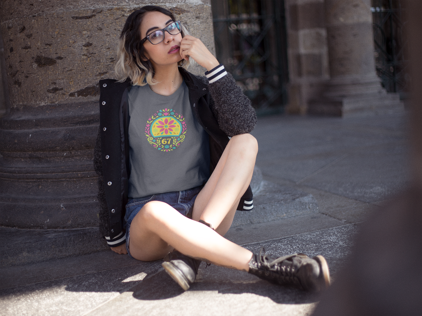 Floral Graphic Tee, Unisex Softstyle Tee