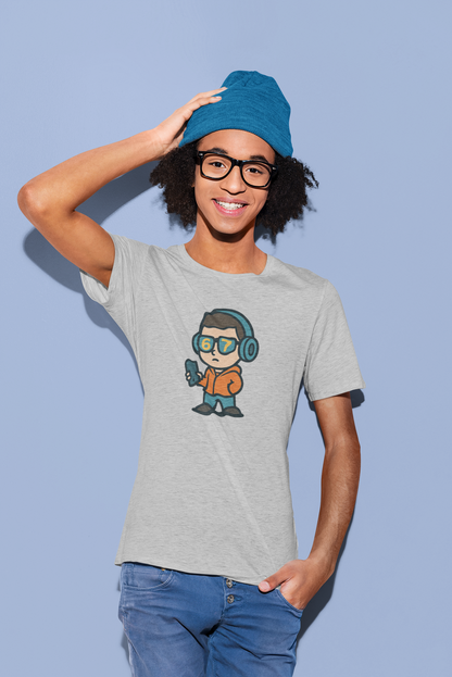 Jacket Boy Graphic Tee, Unisex Softstyle Tee