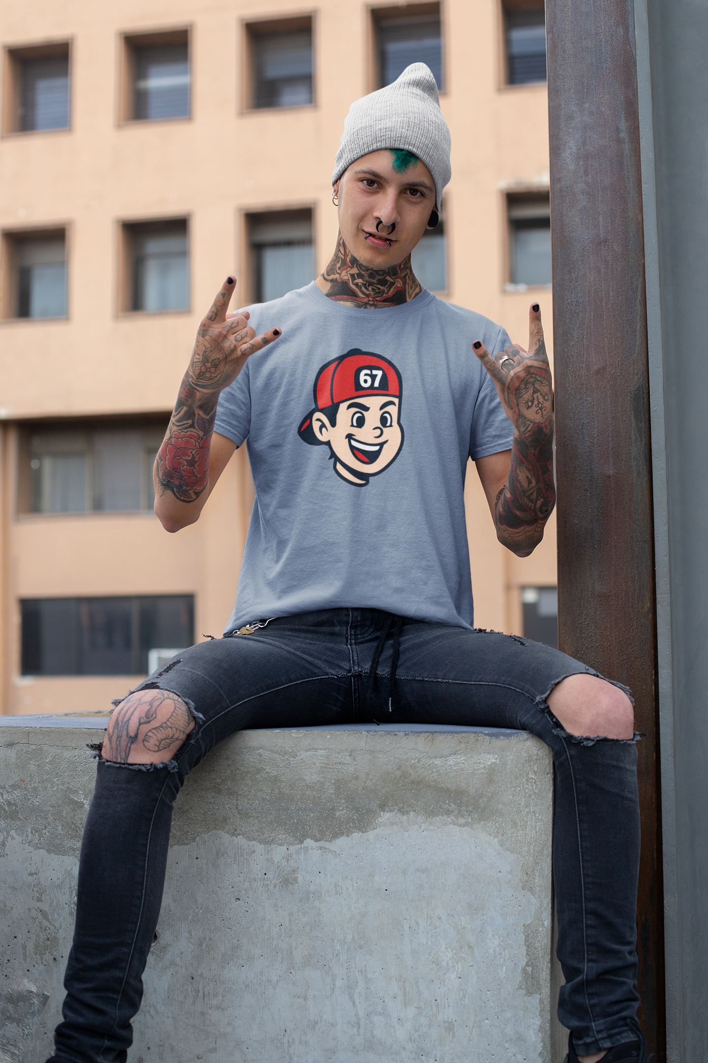 Hat Boy Graphic Tee, Unisex Softstyle Tee