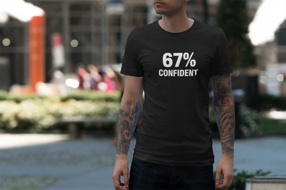 67% Confident Graphic Tee,  Unisex Softstyle Tee