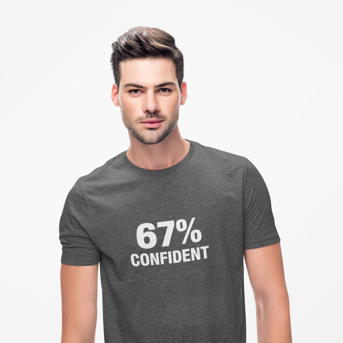 67% Confident Graphic Tee,  Unisex Softstyle Tee