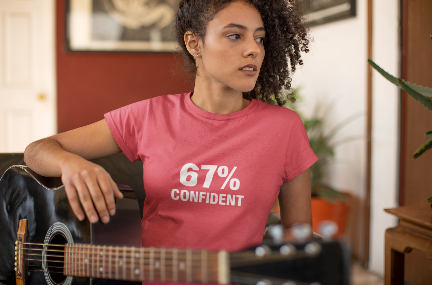 67% Confident Graphic Tee,  Unisex Softstyle Tee