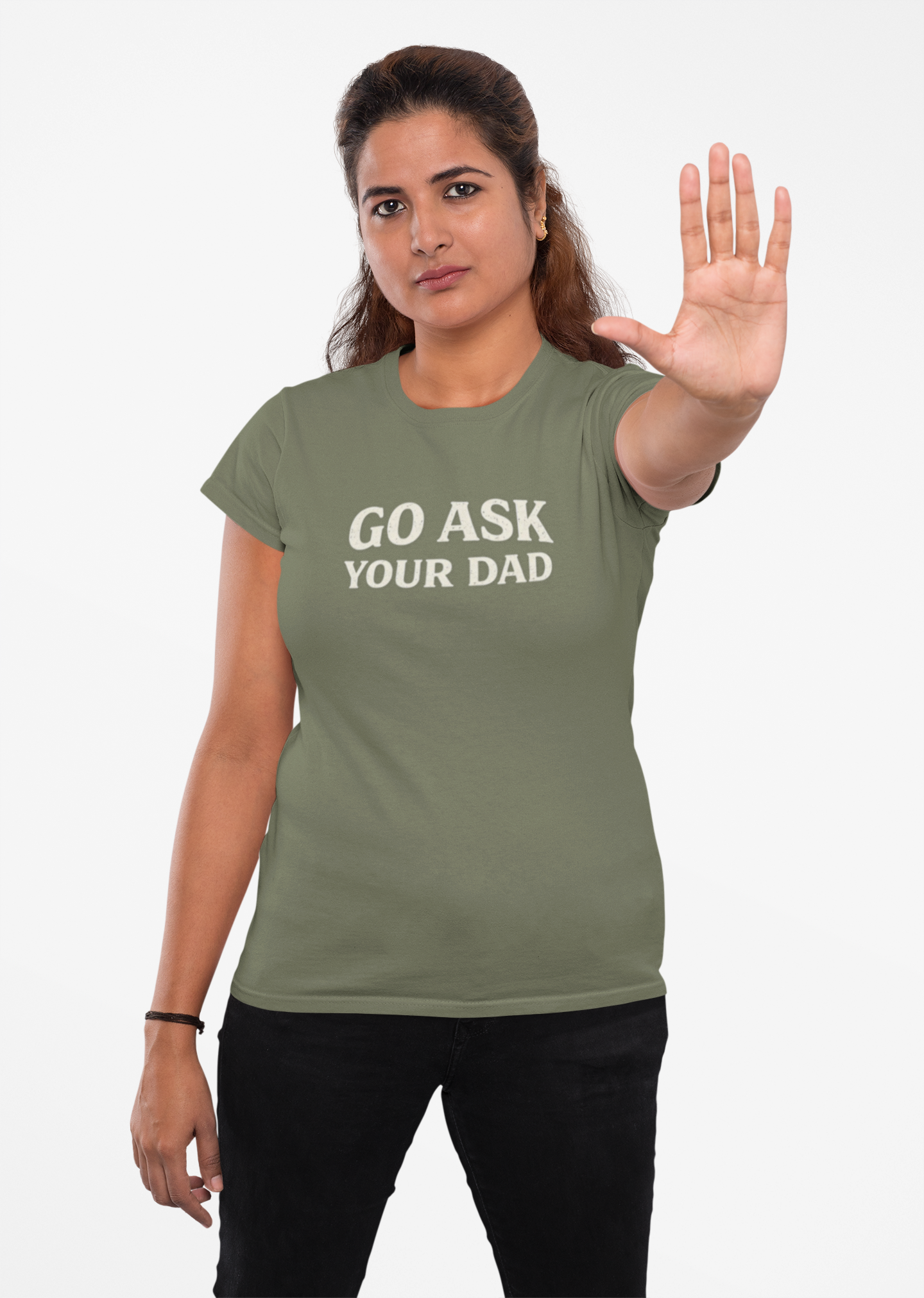 Go Ask Your Dad Shirt – Funny Parenting Tee, Sarcastic Family Humor Shirt, Unisex Graphic T-Shirt