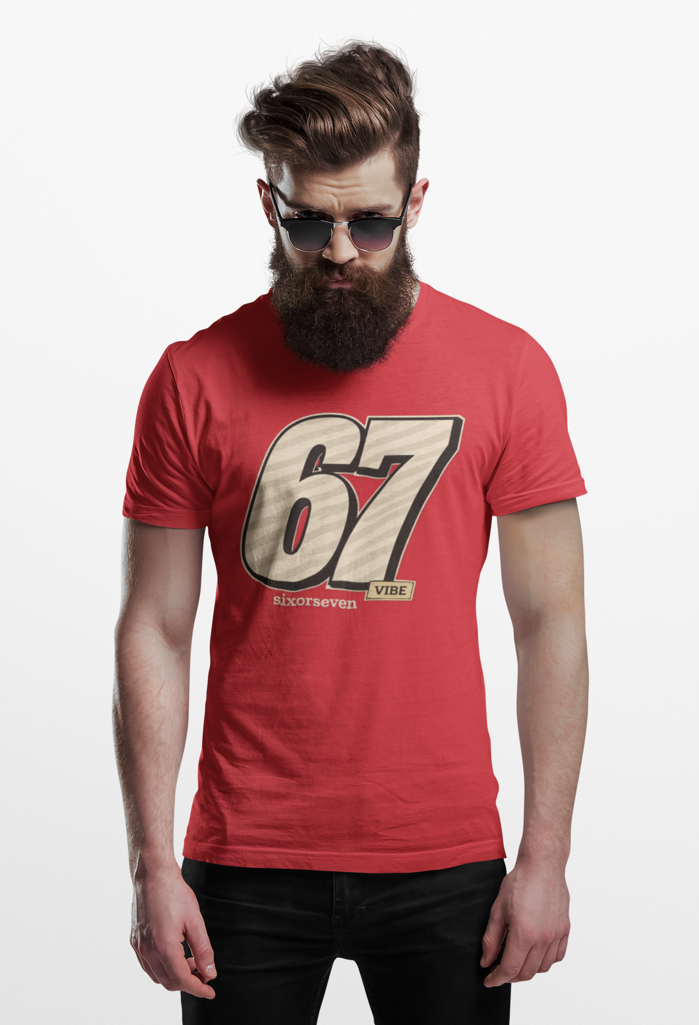 67 Vibe Shirt | sixorseven Graphic Tee | Retro Streetwear Number Shirt | Vibe Collection Tee