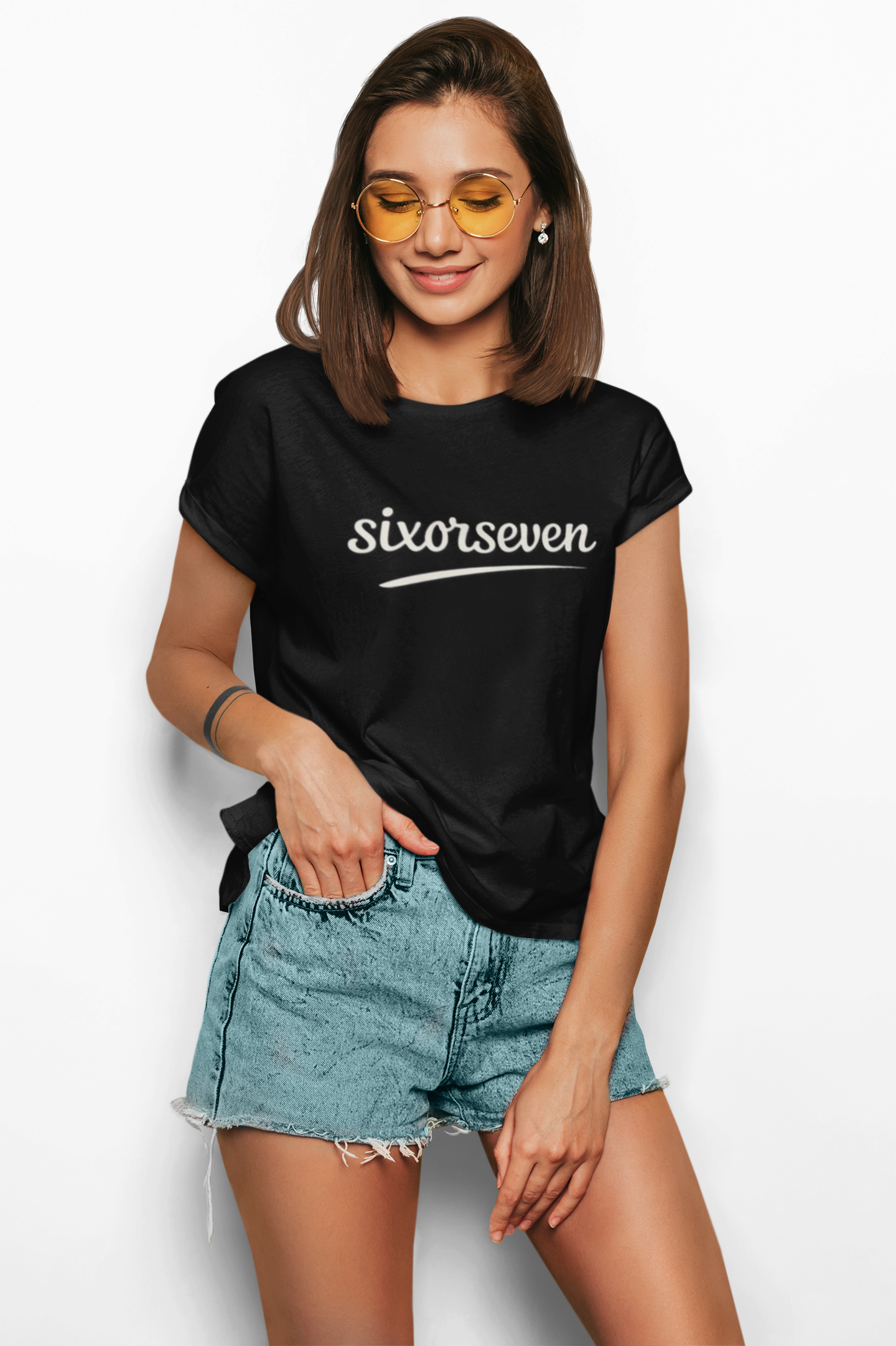sixorseven swoosh custom Tee | Soft Style Shirt