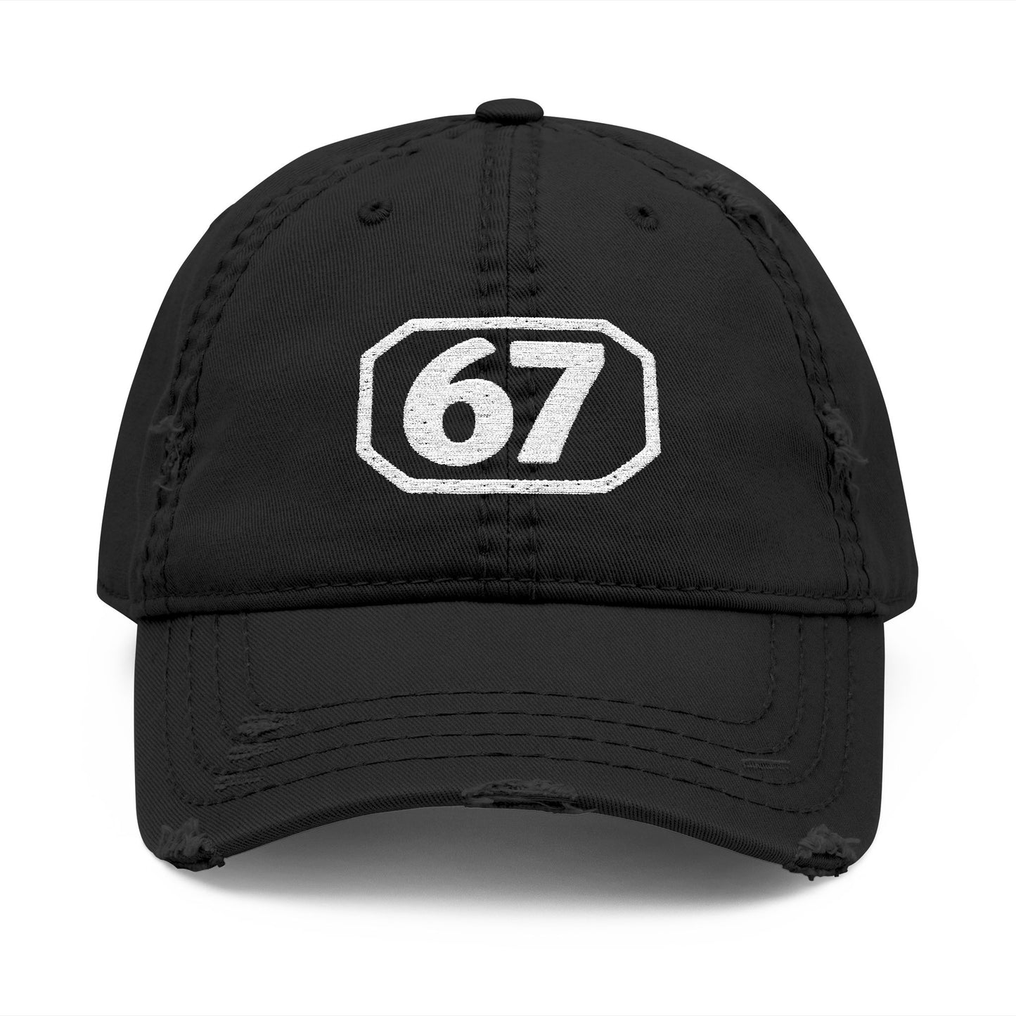Distressed 67 Hat | Vintage Everyday Cap (Embroidery)